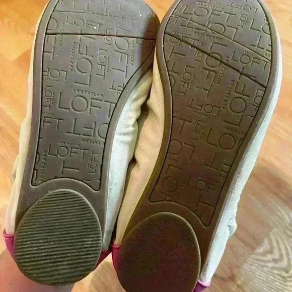 Ann Taylor Womens Pink and Beige Flats Size 8.5 - Picture 4 of 10